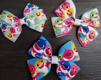 baby shark hair clips