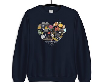 WV Heart | Sweatshirt | Crewneck | Home Is Where The Heart Is | West Virginia | Home | WV Football