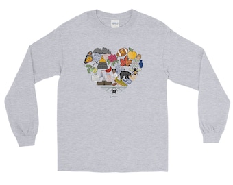 WV Heart — Long Sleeve | T-shirt | Home Is Where The Heart Is | West Virginia | Home | Shirt | WV Football