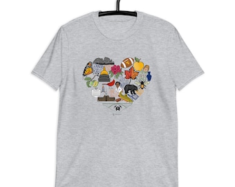WV Heart | T-shirt | Home Is Where The Heart Is | West Virginia | Home | Shirt | WV Football