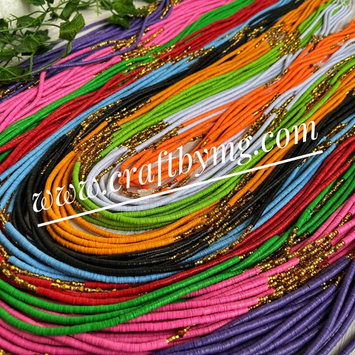 Luxury African Women Traditional Waist shops Beads For Weight Loss, Luxury Belly Jewelry, Vinyl Disc Beads, African Women Belly Jewelry
