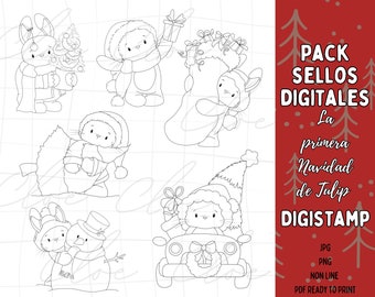 DIGISTAMPS La primera navidad de Tulíp