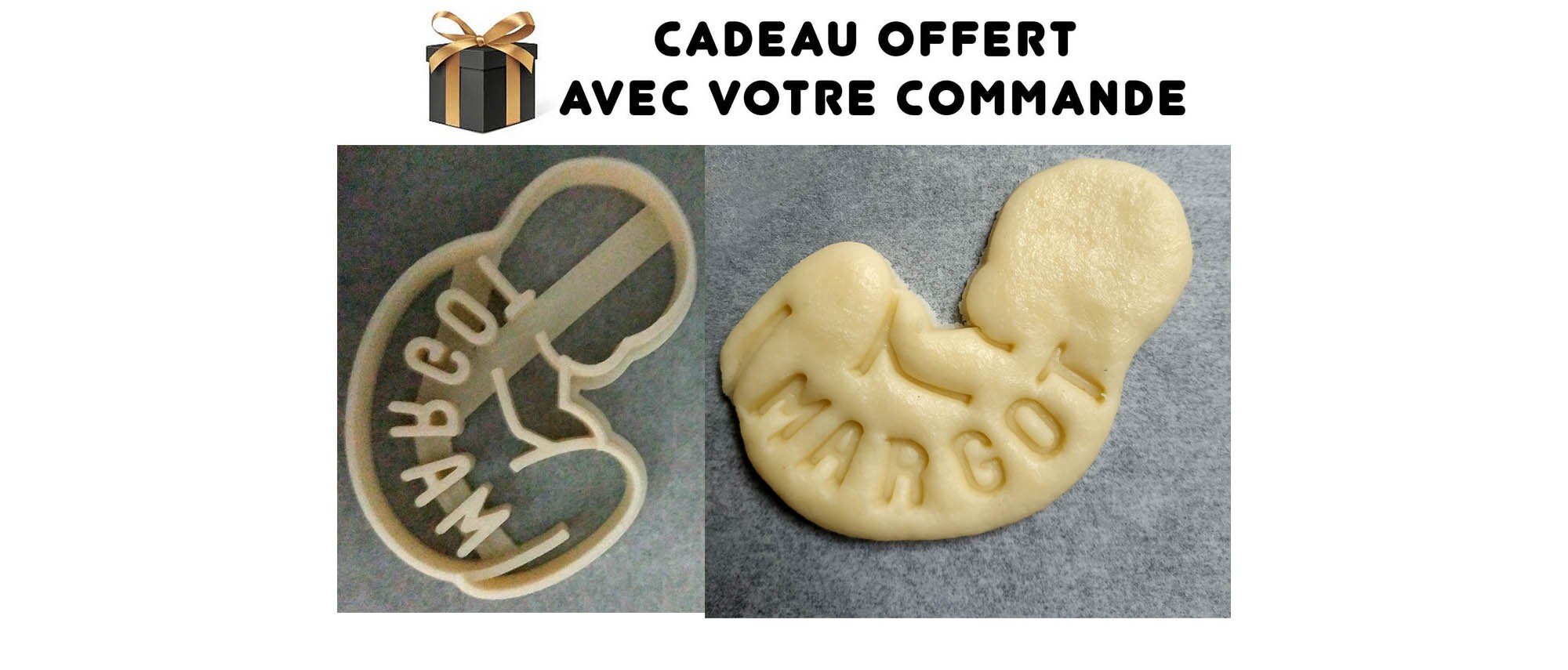 Emporte-Pièce Personnalisable, Bébé, Naissance, Biscuit Personnalisé, Compatible Lave Vaisselle 1 Mi