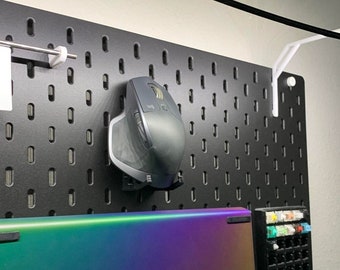 1 Pair Mouse Stand for SKADIS | SenacLLC |  Display Gaming Mouse Holder Universal Pegboard Organizer Accessory