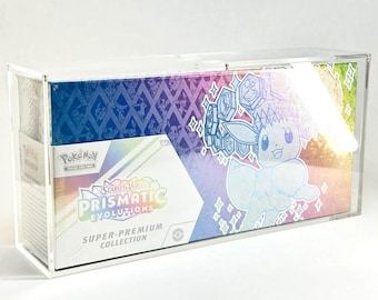Acrylic Case for Pokémon Prismatic SPC | Magnetic Lid + UV Protection | Special Collection Display Case