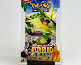 Acrylic Display Case for Pokemon Sleeved Blister Packs | UV Resistant Protector | Pokemon Card Display Stand | Gift for Pokemon Collectors