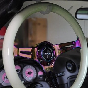 1x BLACK | NA NB Miata Sun Visor Delete Steering Wheel Holder Custom Modifcation