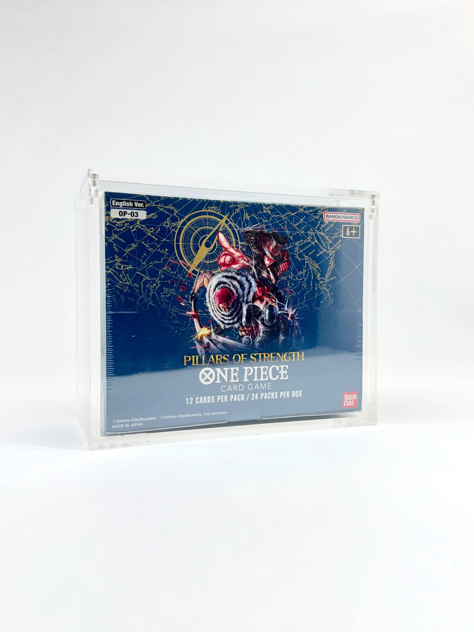 One Piece OP03 Sealed Booster Box Protective Acrylic Case for