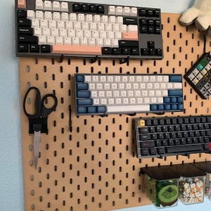 1 Pair | IKEA SKADIS PEGBOARD | 25mm 3 Prong | Accessory Mechanical Keyboard Mount Holder Display
