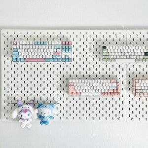 1 Pair | IKEA SKADIS PEGBOARD | 25mm 3 Prong | Accessory Mechanical Keyboard Mount Holder Display