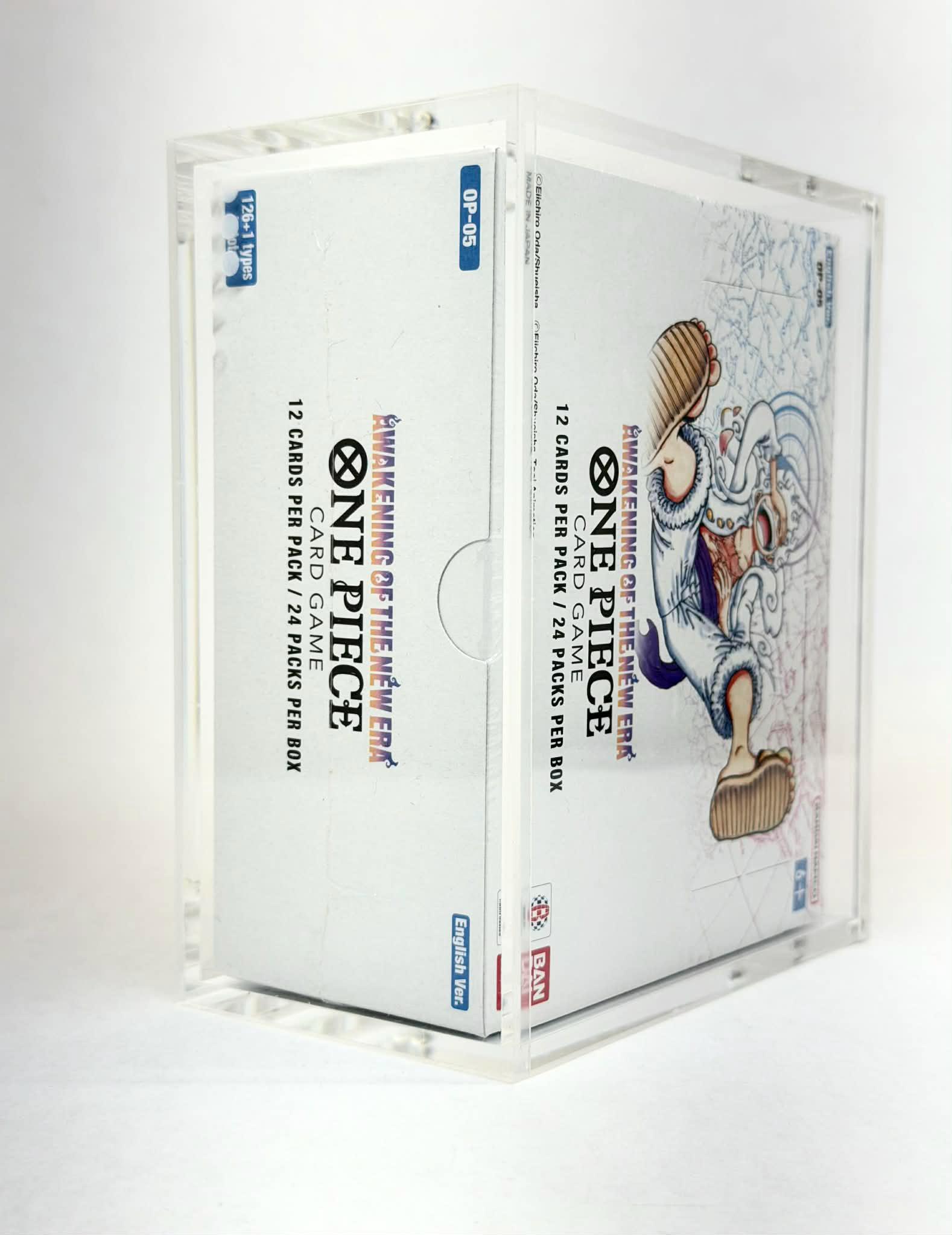 one piece op05 booster box case Protector for OP-01 to OP-16 (01-02 Reprint) Display One Piece OP05 Sealed Booster