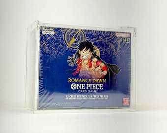 One Piece OP01 White Bottom Sealed Booster Box Acrylic Case for Collectors