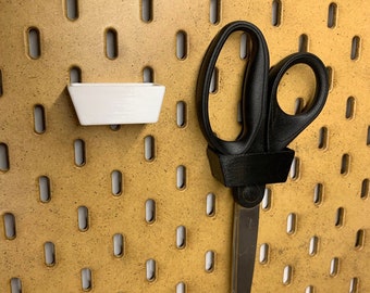 Supporto Per Forbici Per IKEA SKADIS - Stampato In 3D - Confezione Da 2 Bianco