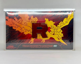 Moltres UPC Acrylic Case, 99% Ultra Clear Magnetic Display, 8 Magnet Protection