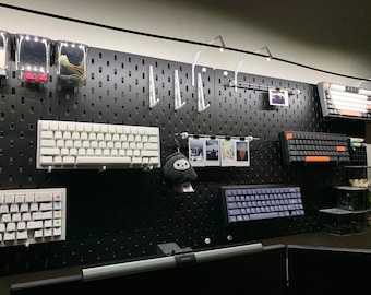1 para | IKEA SKADIS PEGBOARD | 25 mm 3 bolce | Akcesorium Uchwyt do montażu klawiatury mechanicznej Wyświetlacz