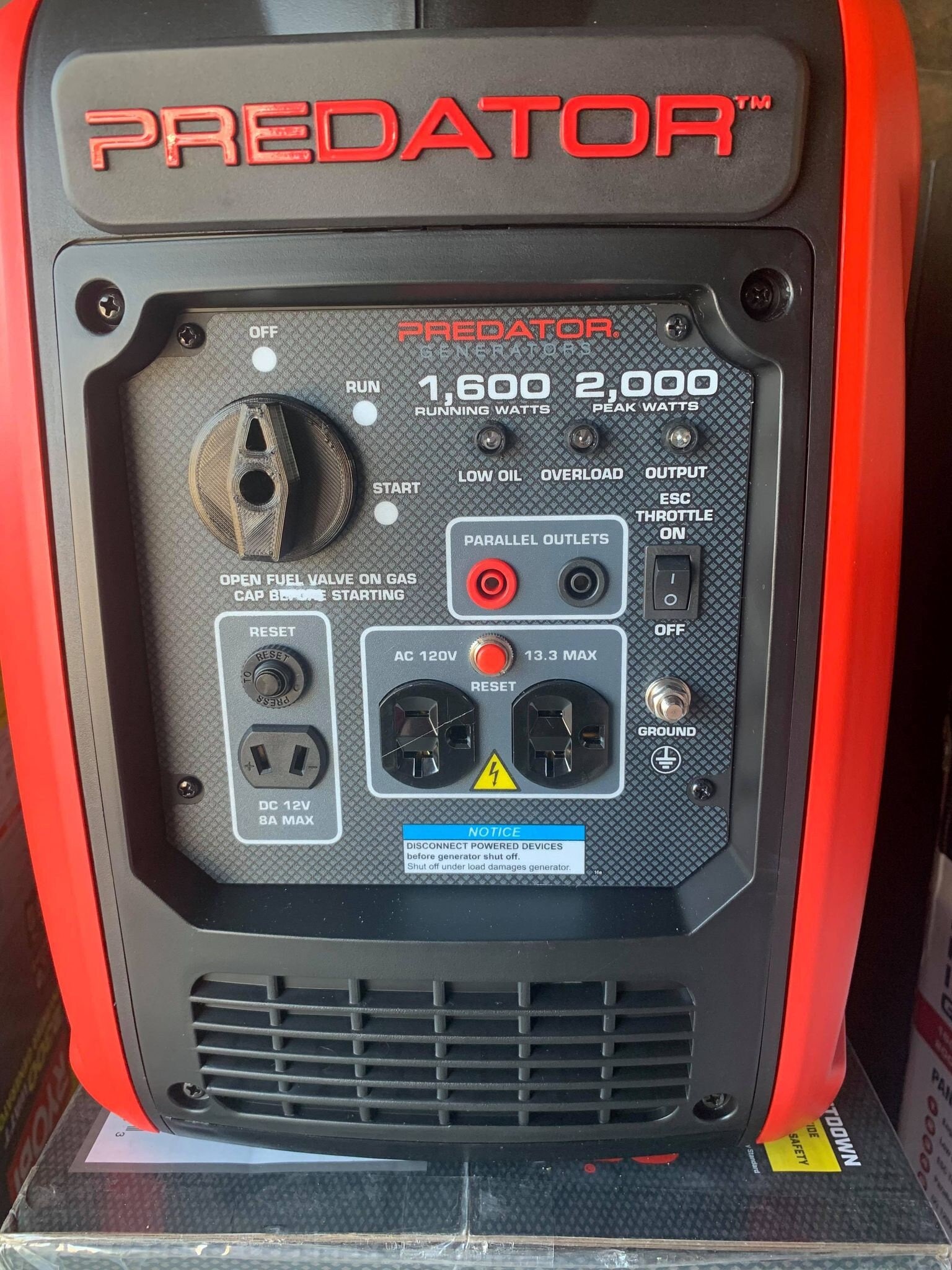 PREDATOR 2000 Watt Super Quiet Inverter Generator Modelo 3D TurboSquid
