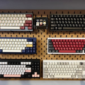 1 Pair | IKEA SKADIS PEGBOARD | 25mm 3 Prong | Keyboard mount mechanical keyboard stand ikea hang display