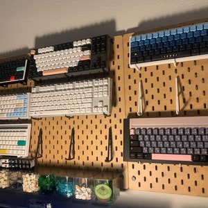 1 Pair | IKEA SKADIS PEGBOARD | 25mm 3 Prong | Accessory Mechanical Keyboard Mount Holder Display