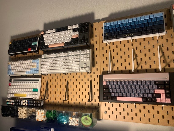 1 Pair IKEA SKADIS PEGBOARD 25mm 3 Prong Accessory Mechanical Keyboard Mount Holder Display Etsy UK