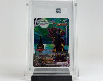 TAG Graded Card Acrylic Case | Slab Display Protector | Grade Sleeve & Black Stand Included | TCG Collector
