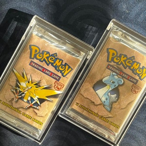 Premium acryl hoesjes voor losse Pokémon-pakketten | Superieure bescherming en weergave | Bescherming met één display Verzegeld verzamelen