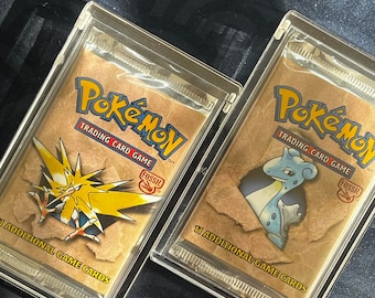 Premium Acrylic Cases for Pokémon Loose Packs | Superior Protection & Display | Single Display Protection Sealed Collecting