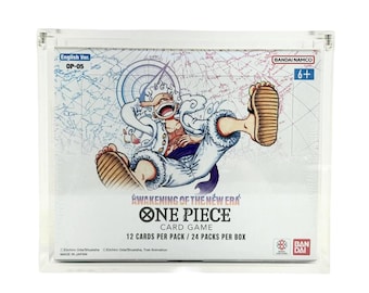 One Piece OP05 Sealed Booster Box Acrylic Case Magnetic Lid - Etsy