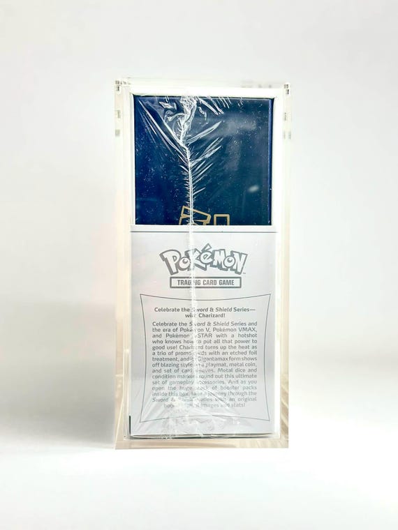 Acrylic Case for Pokémon SWSH Charizard UPC | Magnetic Lid, UV