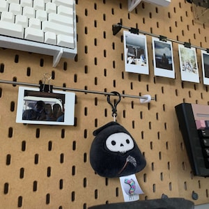 SKADIS Polaroid Rack Photo Holder and Accessories Hanger Stainless Steel Rod Display Pegboard