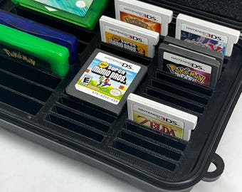 Protective Carrying Case for Gameboy Advance, DS&3DS Games | SENACLLC | Holds 9 GBA Games, 28 Ds 3Ds Games | Travel Storage Solution