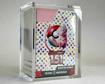 Acrylic Case for Pokémon Booster Bundle | Magnetic Lid + UV Protection