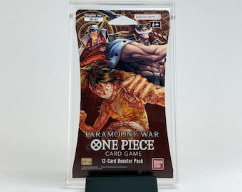 Acrylic Protector FOR One Piece TCG Sleeved Booster Pack | All Sets Romance Dawn Paramount War | Stand Included