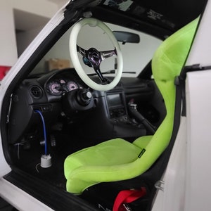 1x BLACK | NA NB Miata Sun Visor Delete Steering Wheel Holder Custom Modifcation