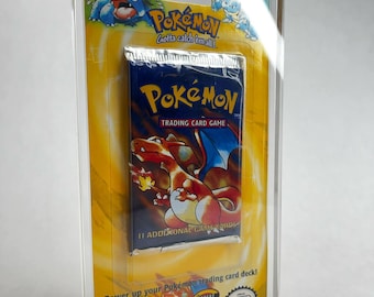 Premium Pokémon Blister Pack Acrylic Case | WOTC Display & Protection for Sealed Collection