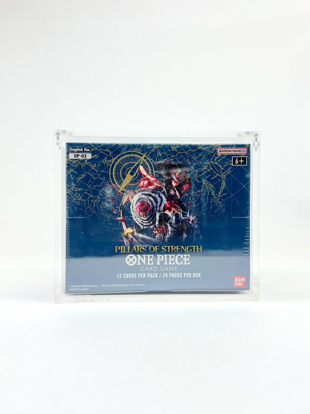op-03 booster box One Piece OP03 Sealed Booster Box Protective Acrylic Case for Collectors