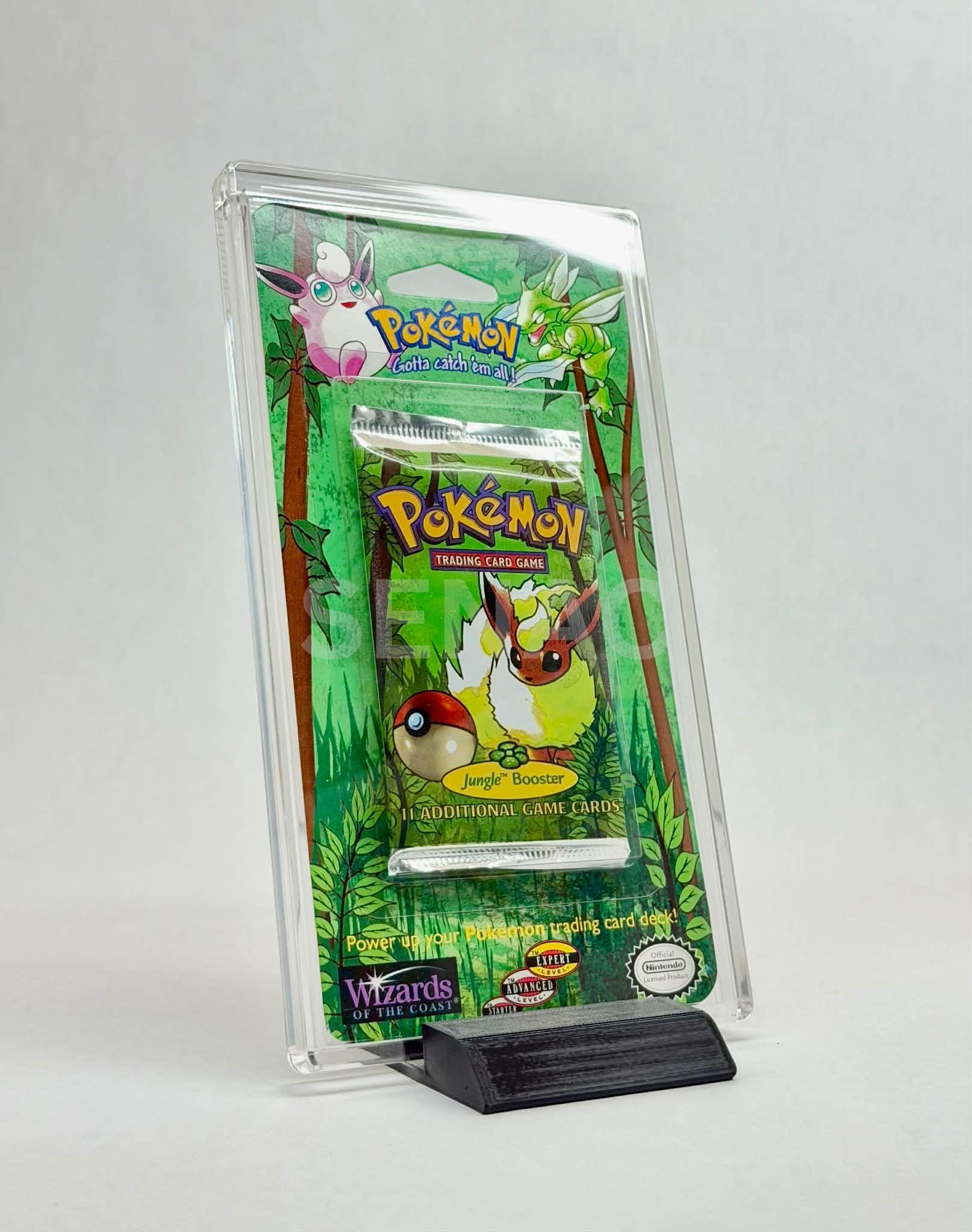 WOTC Pokemon Blister Pack Acrylic Case With Stand | Vintage Pokemon Card  Display Protector | Sealed Long Stem Blister Storage Stand - Etsy