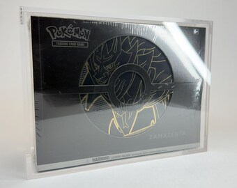 Acrylic Display Case for Pokémon Vivid Voltage ETB Plus | Fits Zacian & Zamazenta | SWSH04 Sealed Collector Protector