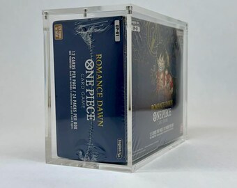 One Piece OP01 Blue Bottom Booster Box Acrylic Display Case UV