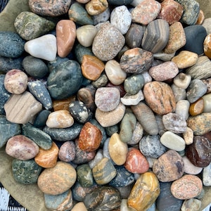 1lb Michigan Polished Rocks / Tumbled Rocks & Minerals / Michigan Rock Collection / Bulk Tumbled Stones / Assorted Collectable rock gift