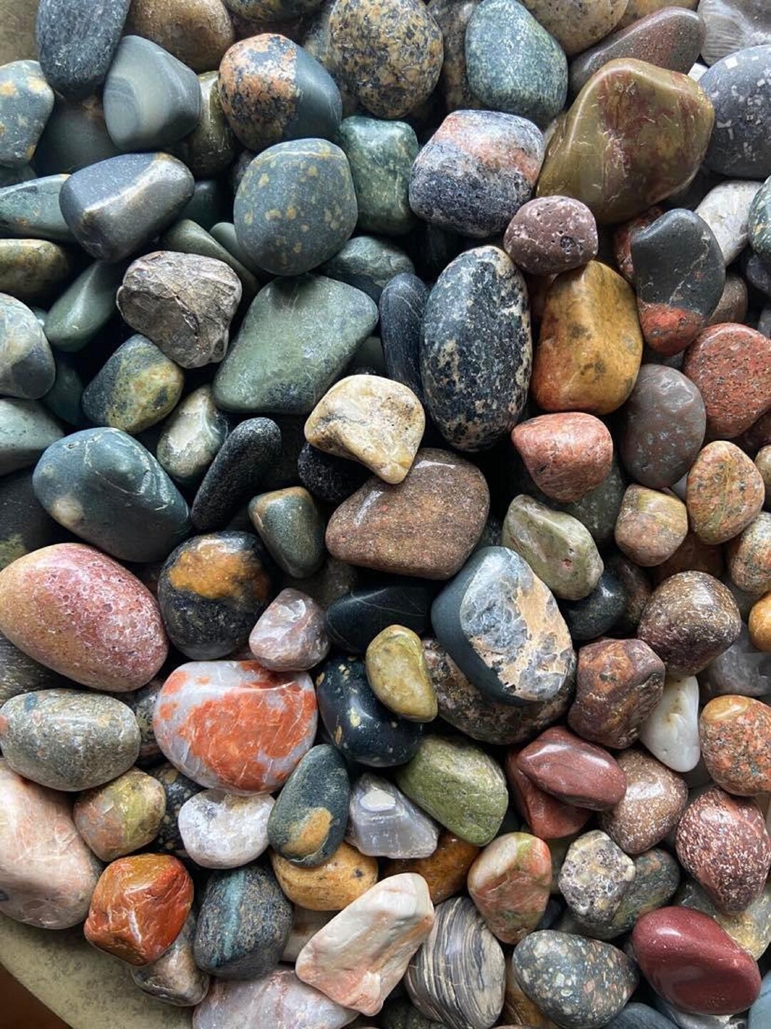 1lb Michigan Polished Rocks / Tumbled Rocks & Minerals / Michigan Rock