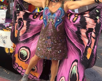 New Reversible buckeye butterfly, woman gift, deluxe fun gift, statement dance recital