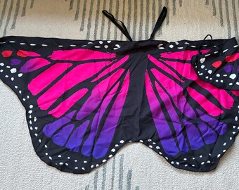 Mini Butterfly Wings: Preschool or Petite Costume With Wrist Loops