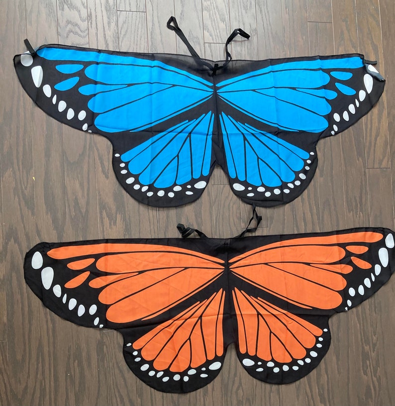 Mini Butterfly wings, for kids ages 1 to 5ish, costume, playtime, birthday, kids gift under 20, Kids yoga, imagination, game, 44 , recital image 8