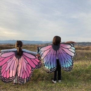 Wie auf BuzzFeed gezeigt, Alter 5-10, Medium Schmetterling Flügel, aktiv, Kind Geschenk, Geschenk unter 25, Geschenk für Kinder, Tanzabend, US Verkäufer, in Frauenbesitz Pink blue