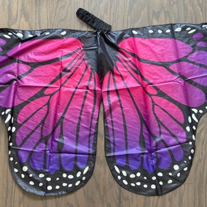 As Buzzfeed featured, Age 5-10, Medium Butterfly wings, active, kid gift, gift under25, gift for kids, dance recital, US seller, womanowned Purple