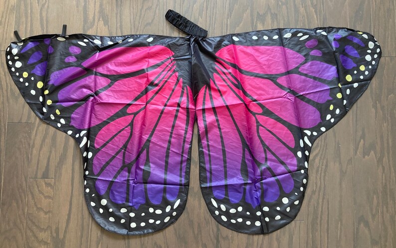 As Buzzfeed featured, Age 5-10, Medium Butterfly wings, active, kid gift, gift under25, gift for kids, dance recital, US seller, womanowned Purple