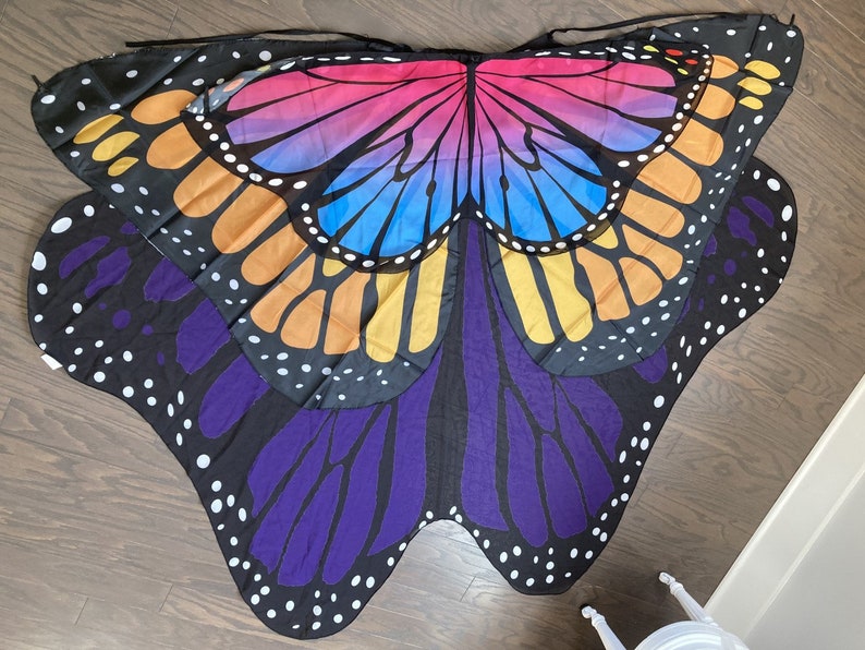 Mini Butterfly wings, for kids ages 1 to 5ish, costume, playtime, birthday, kids gift under 20, Kids yoga, imagination, game, 44 , recital image 9