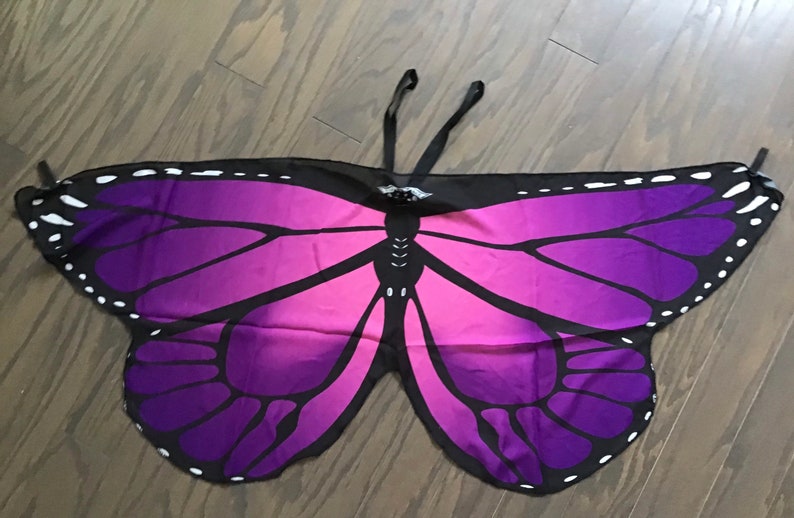 Mini Butterfly wings, for kids ages 1 to 5ish, costume, playtime, birthday, kids gift under 20, Kids yoga, imagination, game, 44 , recital image 6