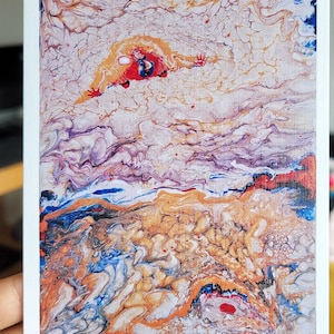 Impression d'ange d'art de Hanuman, peinture de dieu singe volant - art psychologique paysage surréaliste abstrait - décoration murale gothique par l'artiste mARTishasea