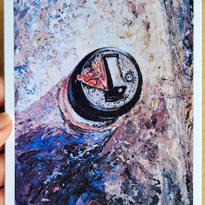 Impressão de arte de parede "Moth Luna" com borboleta e inseto - pôster folclórico eslavo, cartão postal neutro do artista ucraniano mARTishasea